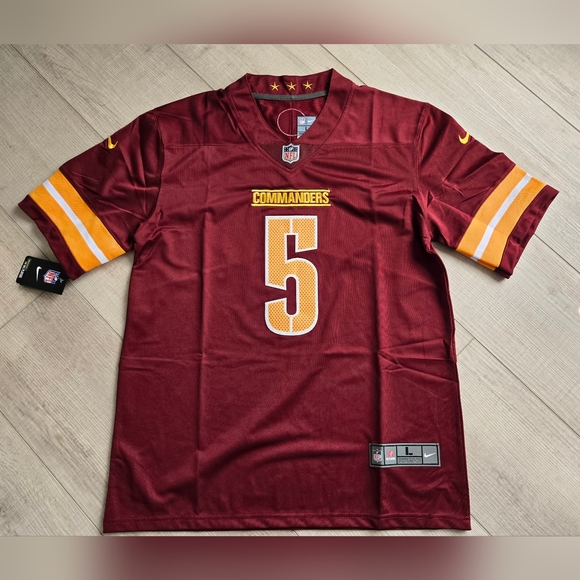 Jayden Daniels #5 Burgundy Red Stitched Football Jersey Men… - Picture 4 of 6